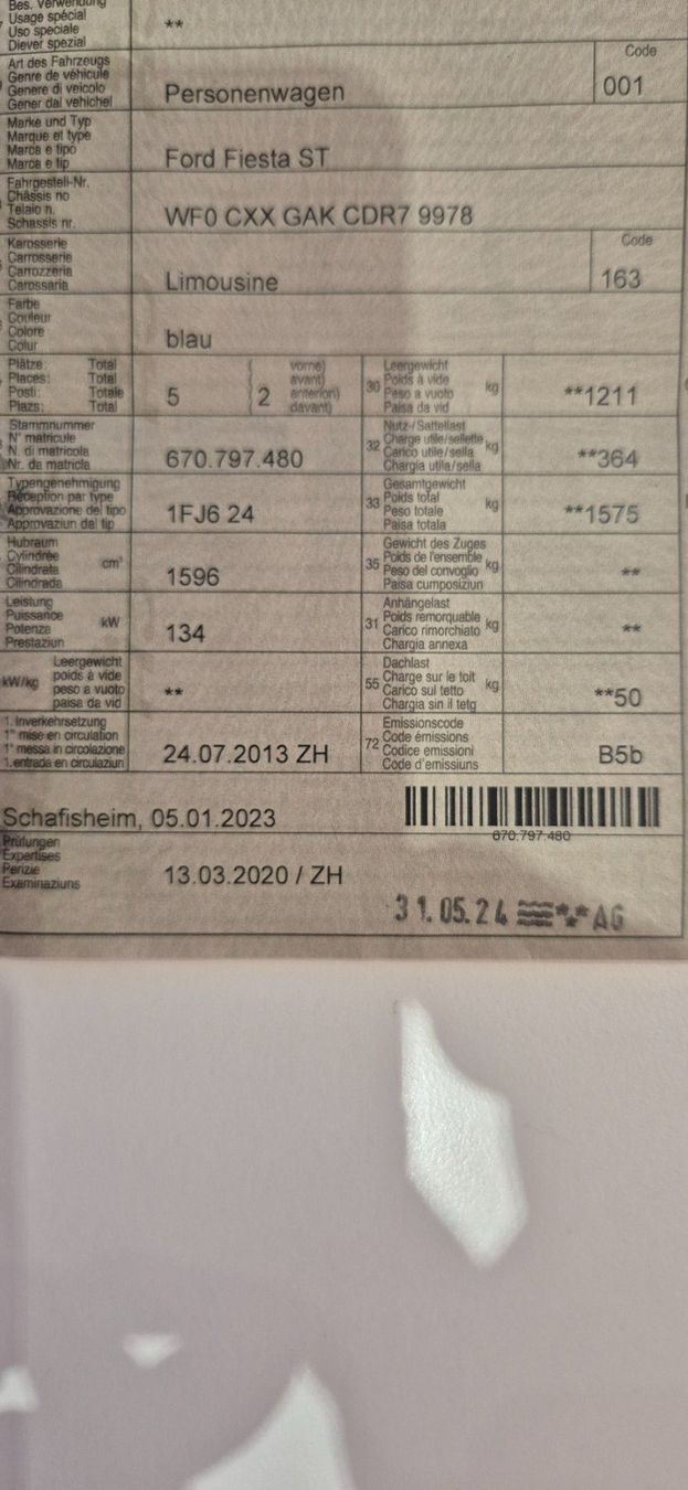 Ford Automobili: Ford Fiesta ST – Usato da Otelfingen venduto da hof74 9