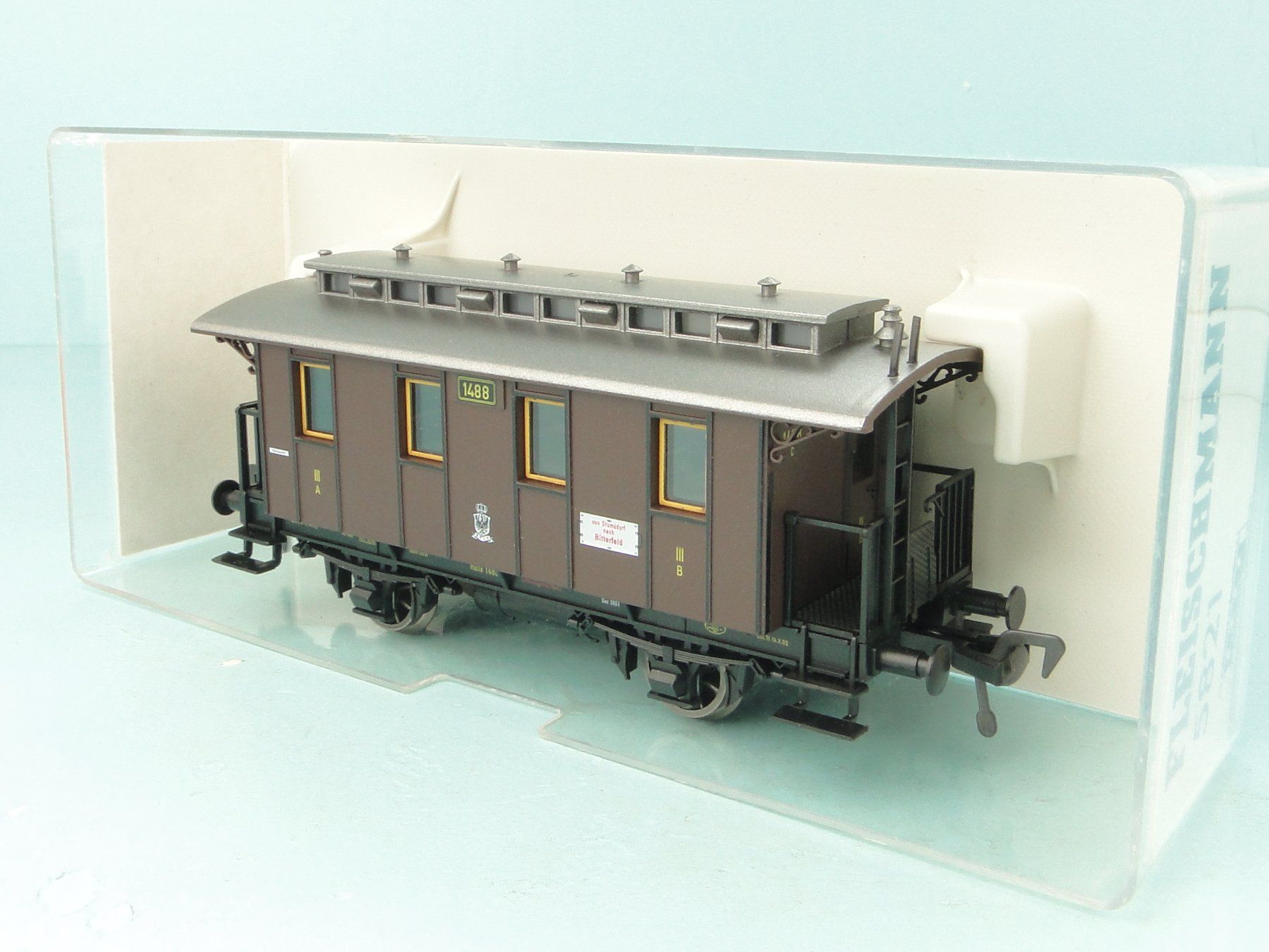 Fleischmann Modellini di ferrovie: Fleischmann 5821 Plattformwag. Württemb. – Usato da Bülach venduto da cann11 2