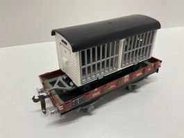 Buco Spur 0 Wagen mit Knie Tierwagen, Bespielt ohne Verp.