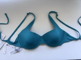 Calzedonia Bikini Indonesia Peacock Green (neu mit Etikett)