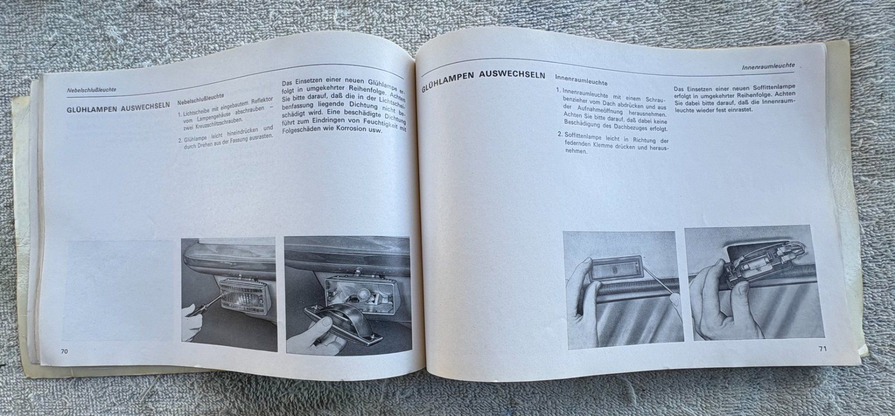 Opel Tutti i ricambio: BETRIEBSANLEITUNG OPEL MANTA AUSGABE 1970 – Usato da Ostermundigen venduto da crazy-horse-1840 6