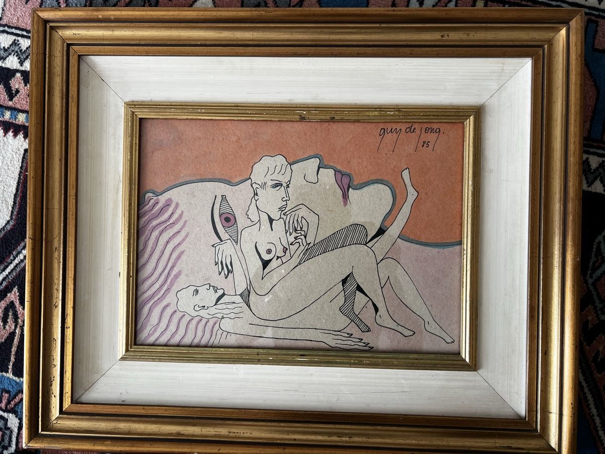 Dipinti: Original Aquarell Guy de Jong – Usato da Steinmaur venduto da Mandy.Steinbruch1953 4