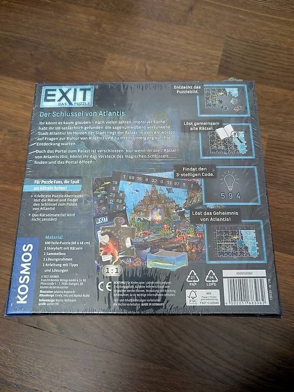 Schlüssel: Exit , der Schlüssel von Atlantis  – Neu und originalverpackt aus Dietikon von eva_kp58 1