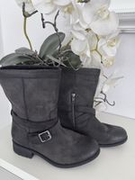 UGG Boots Wildleder Gr. 40 Schwarz Biker Boots Schnalle
