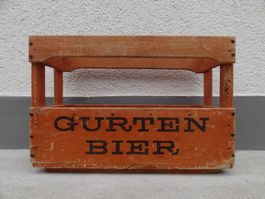 alte Holzkiste BRAUEREI GURTEN BIER 1959 Kiste Bierkiste