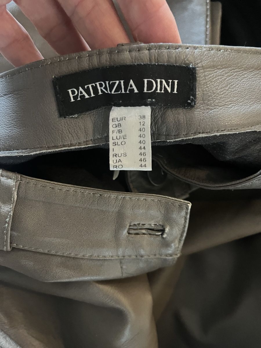 Hosen: Lederhose beige Gr. 38 Patrizia Dini – Gebraucht aus Diepoldsau von Soleil0425 2