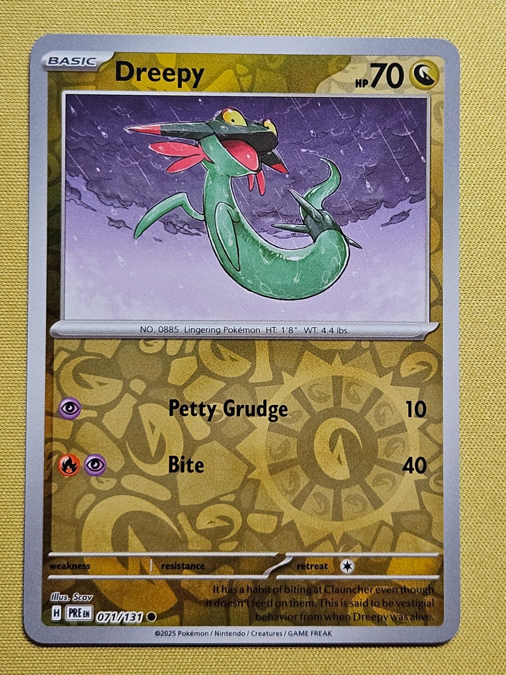 Pokémon Carte collezionabili: Prismatic Evolutions - Dreepy 071/131 EN – Usato da Bellinzona venduto da Pokemarco