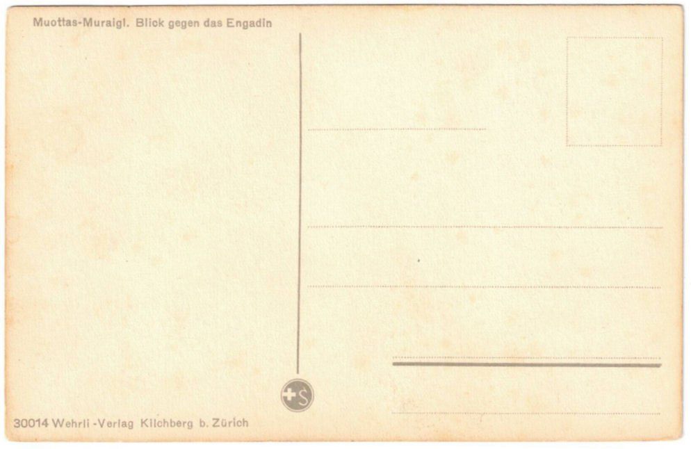 Cartoline postali: St. Moritz - Standseilbahn Muottas Muragl Bergstation – Usato da Binningen venduto da Mountainrider 1