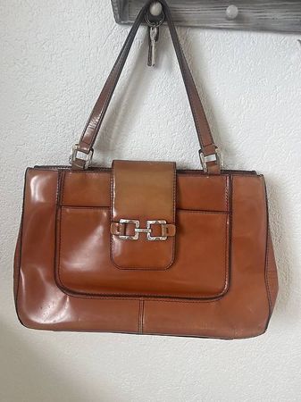 Damen Handtasche Leder braun guter Zustand