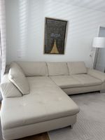 Hochwertiges Echtleder-Ecksofa mit Schlaffunktion & Stauraum