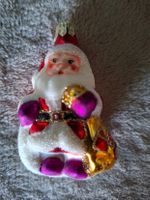 Weihnachtsbaumschmuck süsser Nikolaus aus Glas, neu