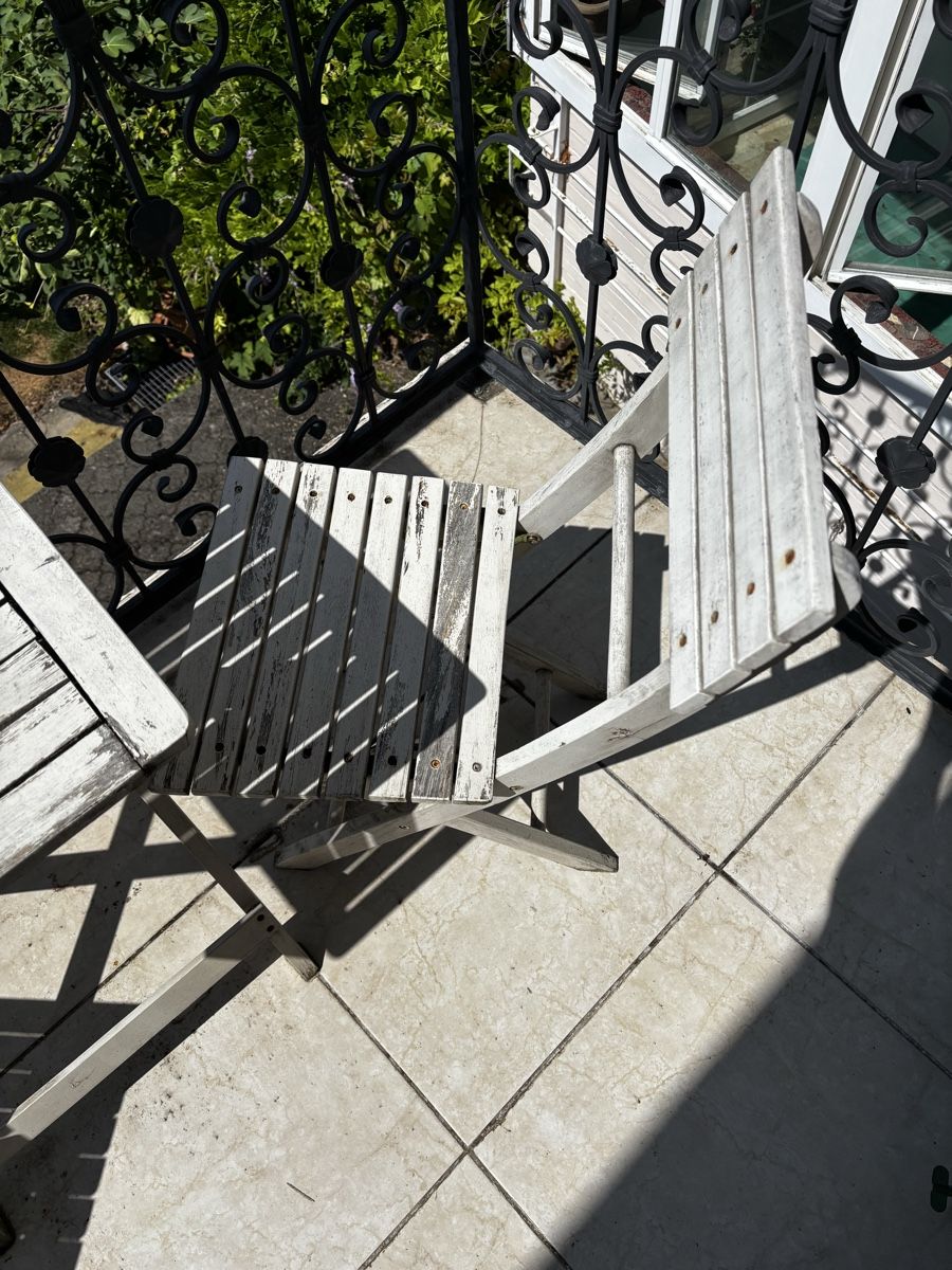 Ikea Set di tavolo e panche: Gartentisch und Stühle Set weiss Holz gebraucht – Usato da Wetzikon ZH venduto da Mole01 3