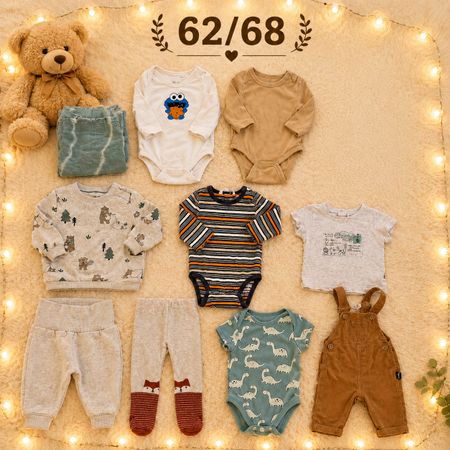 Babykleidung Set 62/68 braun