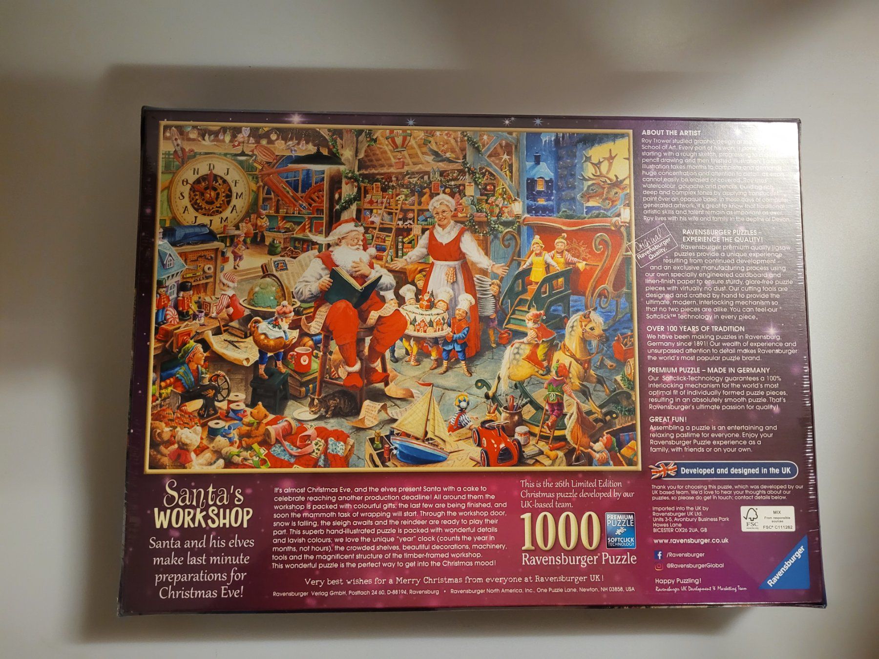 Ravensburger Puzzles: Puzzle Santas Workshop 1000 Teile – Neu und originalverpackt aus Oberuzwil von aseinkaufswelt 1