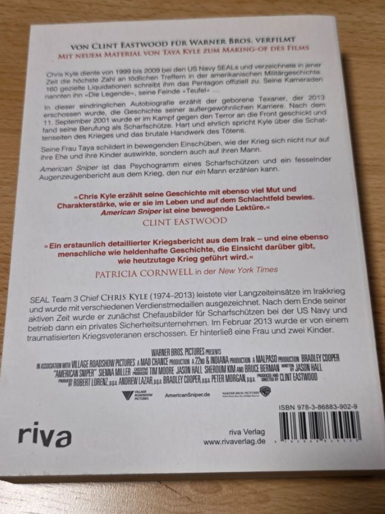 Libri: Original "American Sniper"-Buch von Chris Kyle – Usato da Niederbipp venduto da Tamara15101995 1