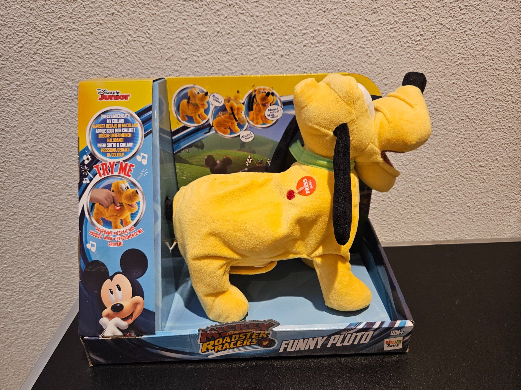 Disney Giocattoli: Neu - Disney - Funny Pluto (ohne Batterien) – Nuovo e nell'imballaggio originale da Dagmersellen venduto da Jarsetz_Restposten