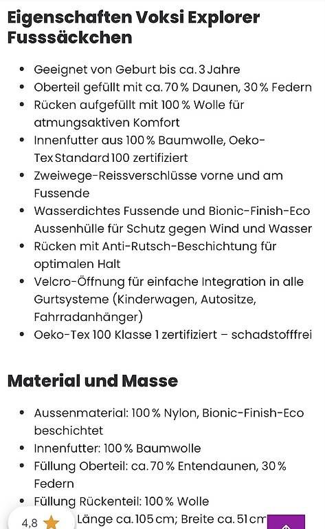 Sacchi a pelo: Voksi Explorer Fussack schwarz – Usato da Glarus venduto da steffif. 4