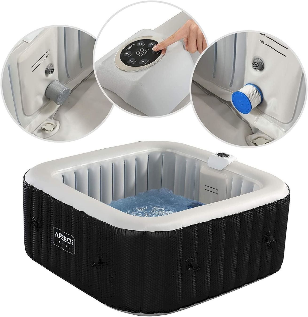 Whirlpool: SPA Pool CORFU mit LED Bubble – Nuovo e nell'imballaggio originale da Bottighofen venduto da zaap 2