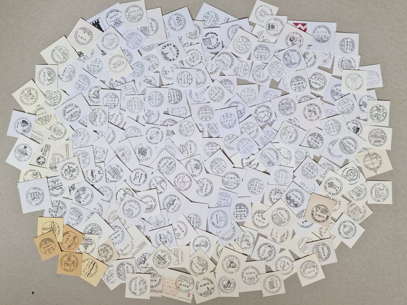 Timbri: fantastische Stempelsammlung – Usato da Winterthur venduto da labi012