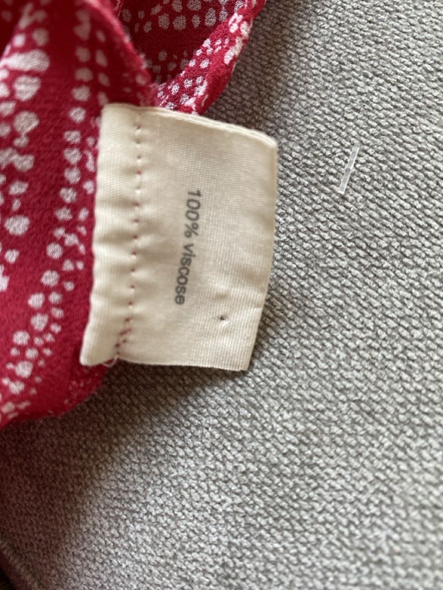 Nile Camicette: Nile Damen Bluse Viscose rot gemustert ca. Grösse M – Usato da Homberg b. Thun venduto da Homata 6