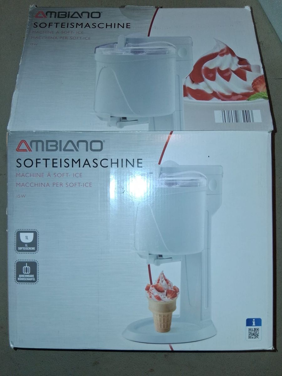 Ambiano Elettrodomestici da cucina: Ambiano Softeismaschine - Glace selber machen im Sommer! – Usato da Löhningen venduto da nic_k7cl