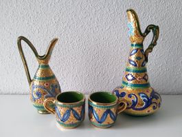 DECORATO A MANO IN ORO ZECCHINO Céramiques italiennes