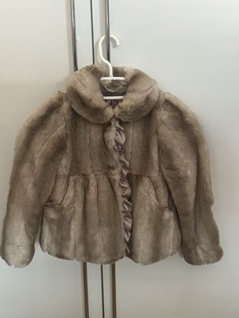Winter Mädchen Jacke Kunstpelz von Juicy Couture, Gr. S 56