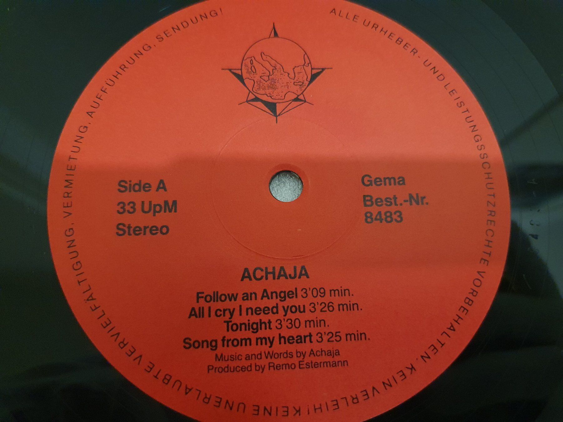 Dischi in vinile: Achaja – Red Like Love – Usato da Uster venduto da Vinyl-Leidenschaft 3