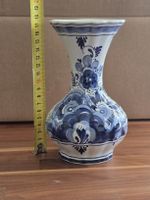 Delft Vase Handgemalt Holland Keramik Blau Weiss 17cm