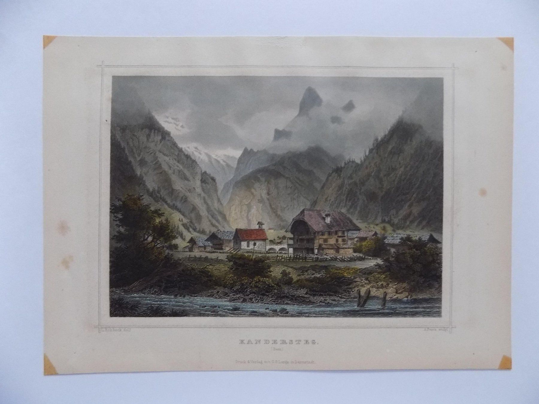 Incisioni: Kandersteg von Rohbock – Usato da Risch venduto da Antikfee