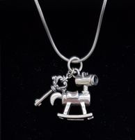 925 S.Anhänger Schauckelpferd mit Schlüssel 12g, L 3cm