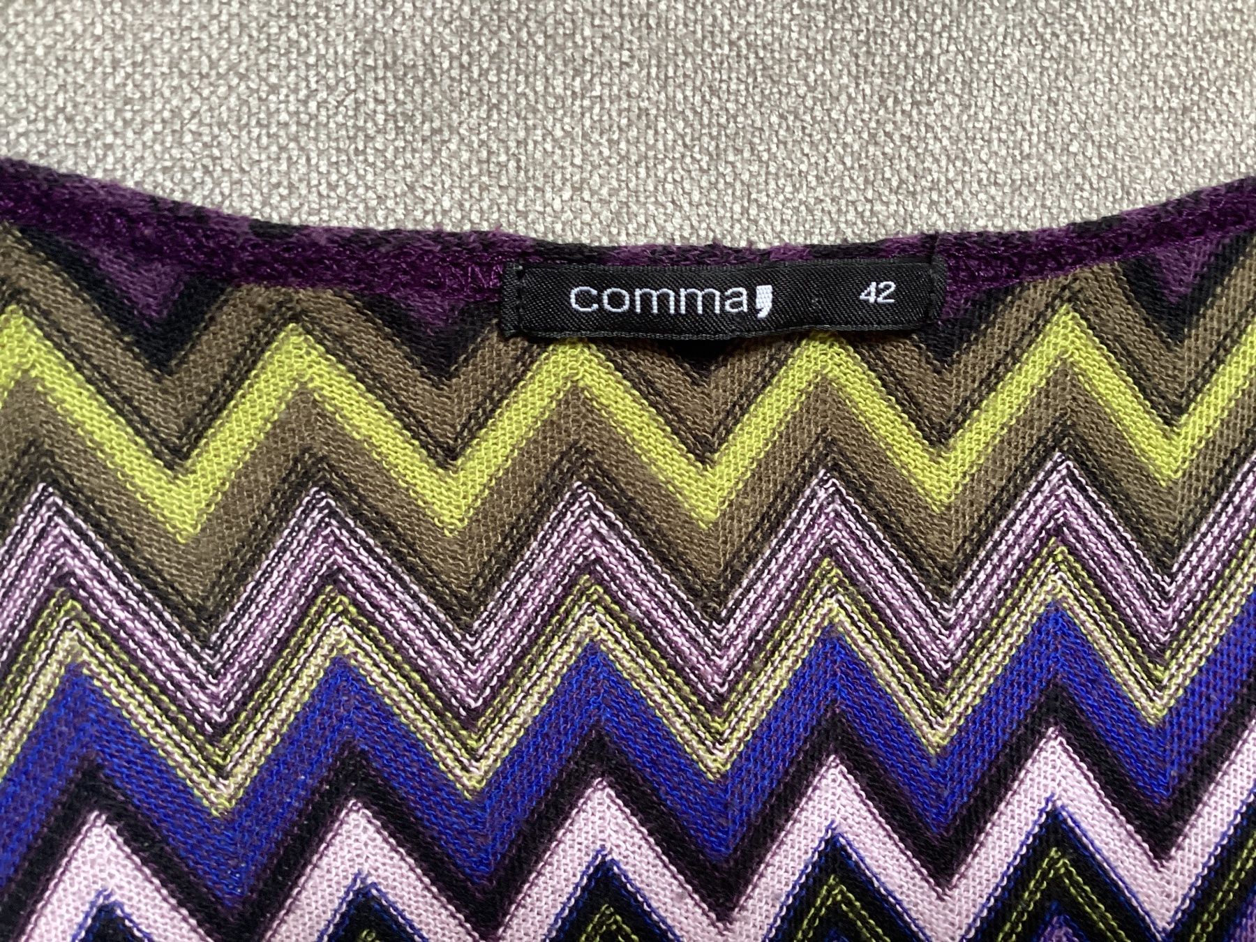 Comma Maglioni & Felpe: Commas Bluse Strickpullover , Gr.  42, Zickzack Muster ABBA – Usato da Homberg b. Thun venduto da Homata 4