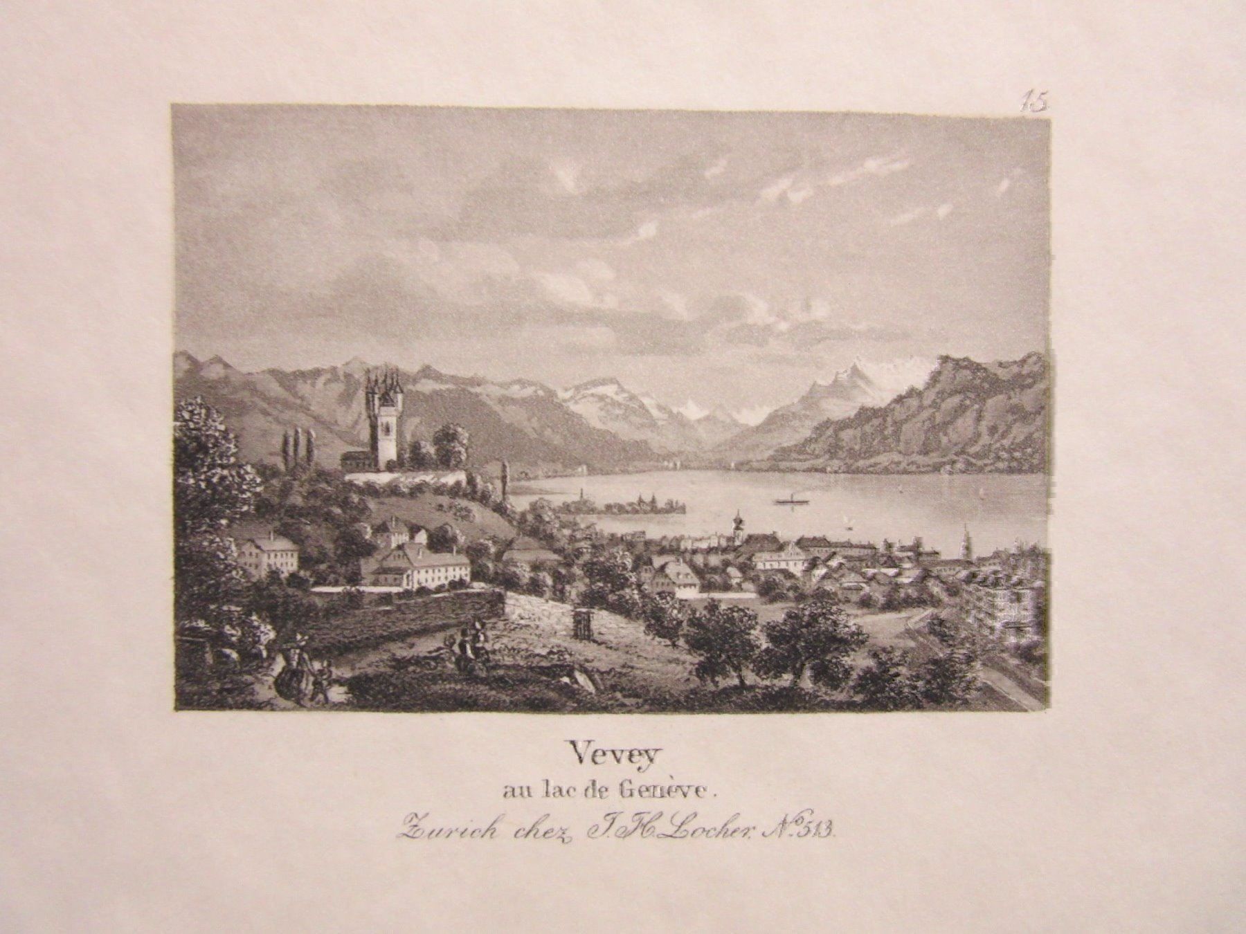 Incisioni: VEVEY  AQUATINTA – Usato da Gersau venduto da grafik-kunst 1