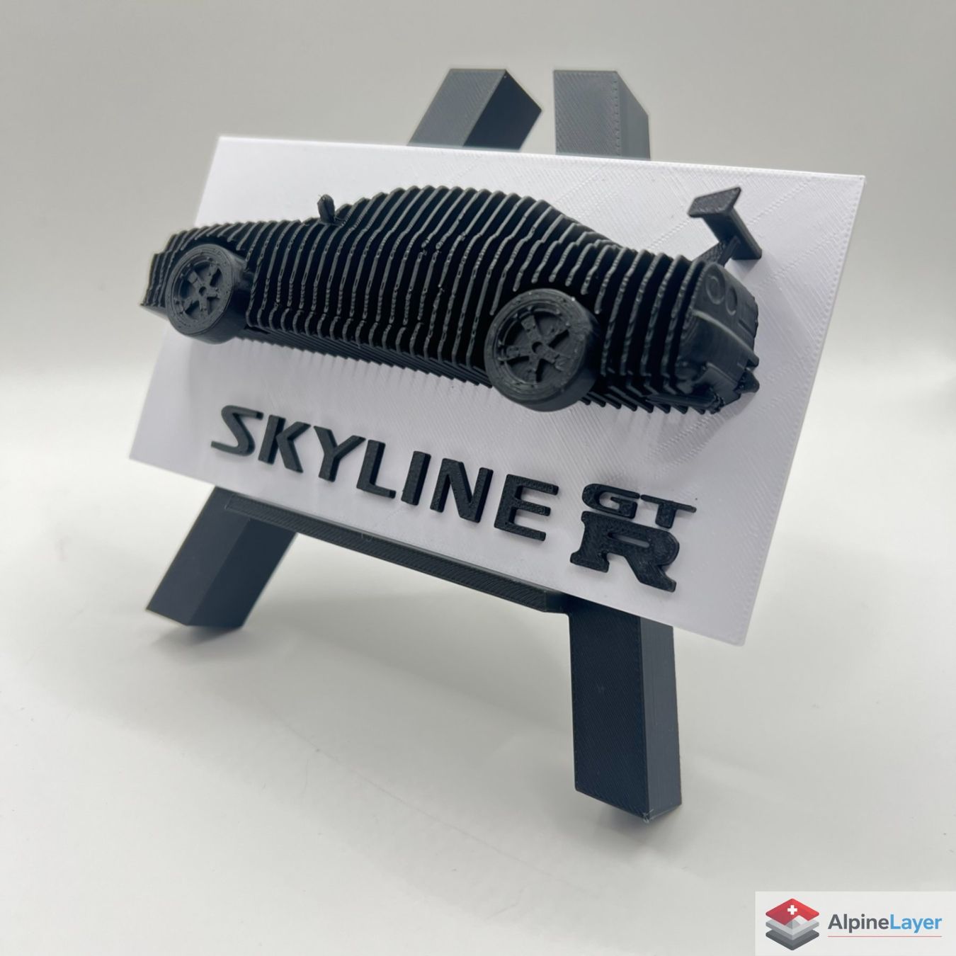 Statuette: Layered Skyline R34 3D Printed Sculpture White Wheels – Nuovo (secondo la descrizione) da Losone venduto da AlpineLayer 3