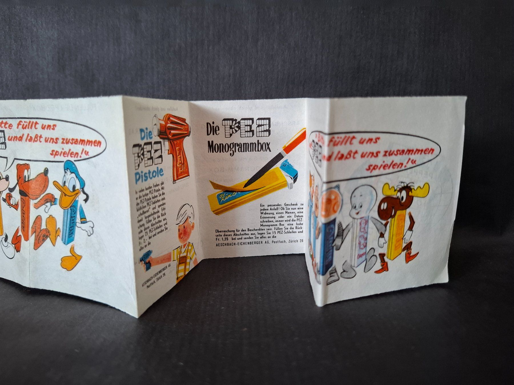 Disney Giocattoli: Pez Disney Aeschbach Eichenberger Werbeflyer Broschüre – Usato da Genève venduto da justnotsocommon 4