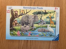 Ravensburger Puzzle Tiere Afrika 15 Teile gebraucht