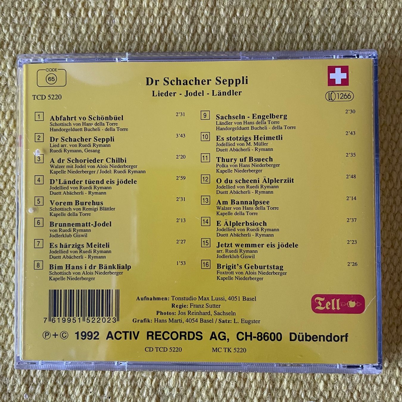 CD: RUEDI RYMANN-DR SCHACHER SEPPLI – Usato da Rorschacherberg venduto da CD-Roli 1