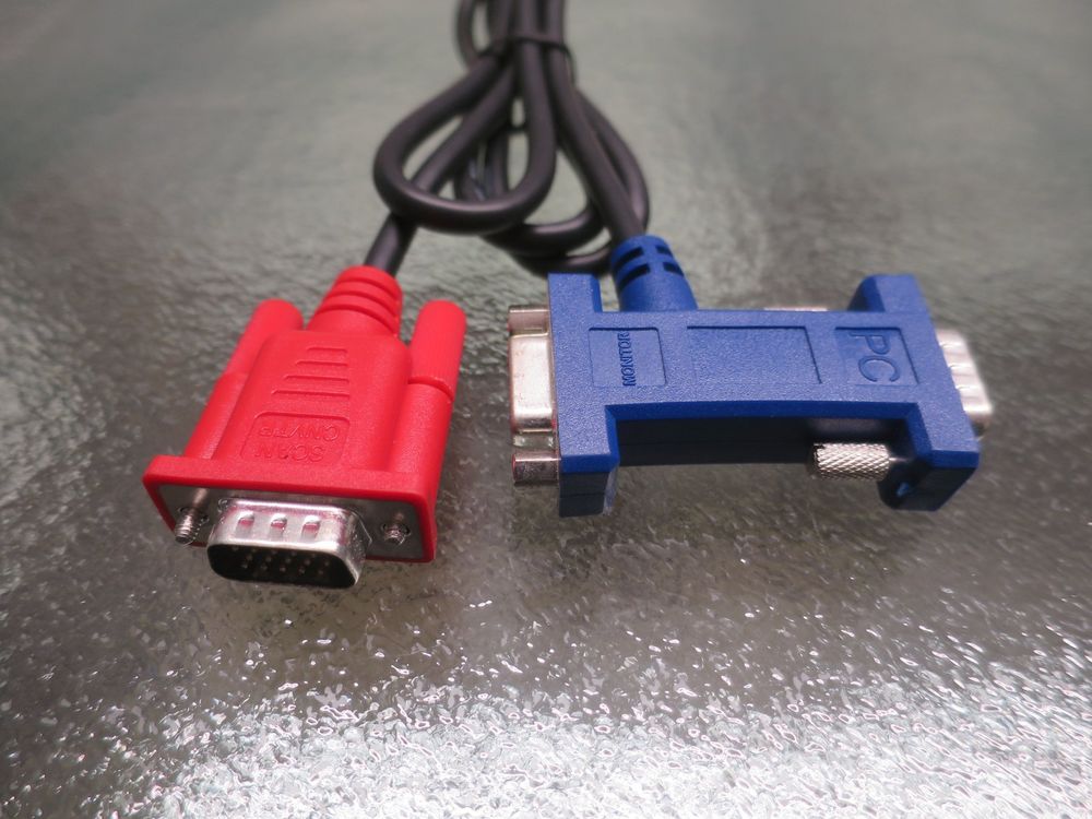 VGA/Monitor Adapter-Kabel mit Scan CNVTR Abzweig, Y-Kabel (Gebraucht ...