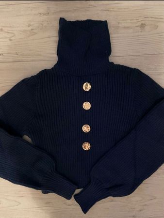 NEU Damen Pullover - S - Rollkragen / royalblau