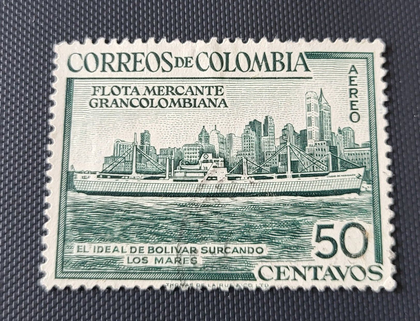 Tutti i francobolli: Kolumbien 1955 alte briefmarke – Usato da St Gallen venduto da Stampsalshobby