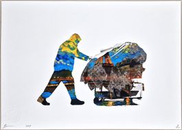 Death NYC Ltd Ed Pop Art Druck " Banksy Homeless