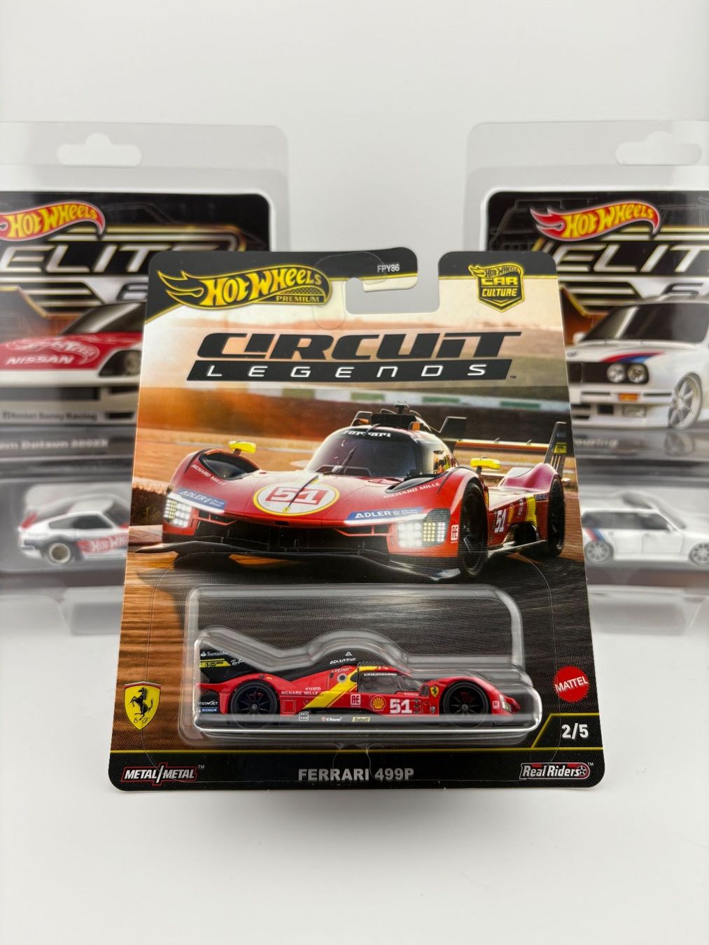 Voiture Miniature Hot Wheels Ferrari 499P - échelle 1:64 - Rouge - Neuve - Thème 24h Du Mans 2025