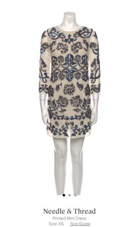 Needle & Thread sequin detail dress