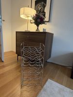Two Metal Wine Racks Stackable Silver Used Condition
