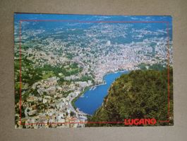 AK Lugano Paradiso Vogelschau