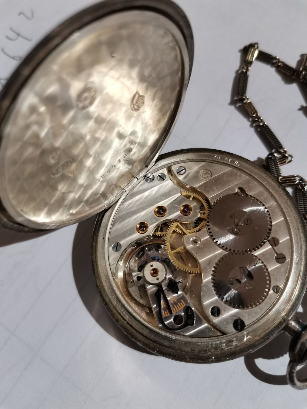 IWC Orologi: IWC - Taschenuhr mit Garibaldi - kette – Usato da Seuzach venduto da Tritis01 2
