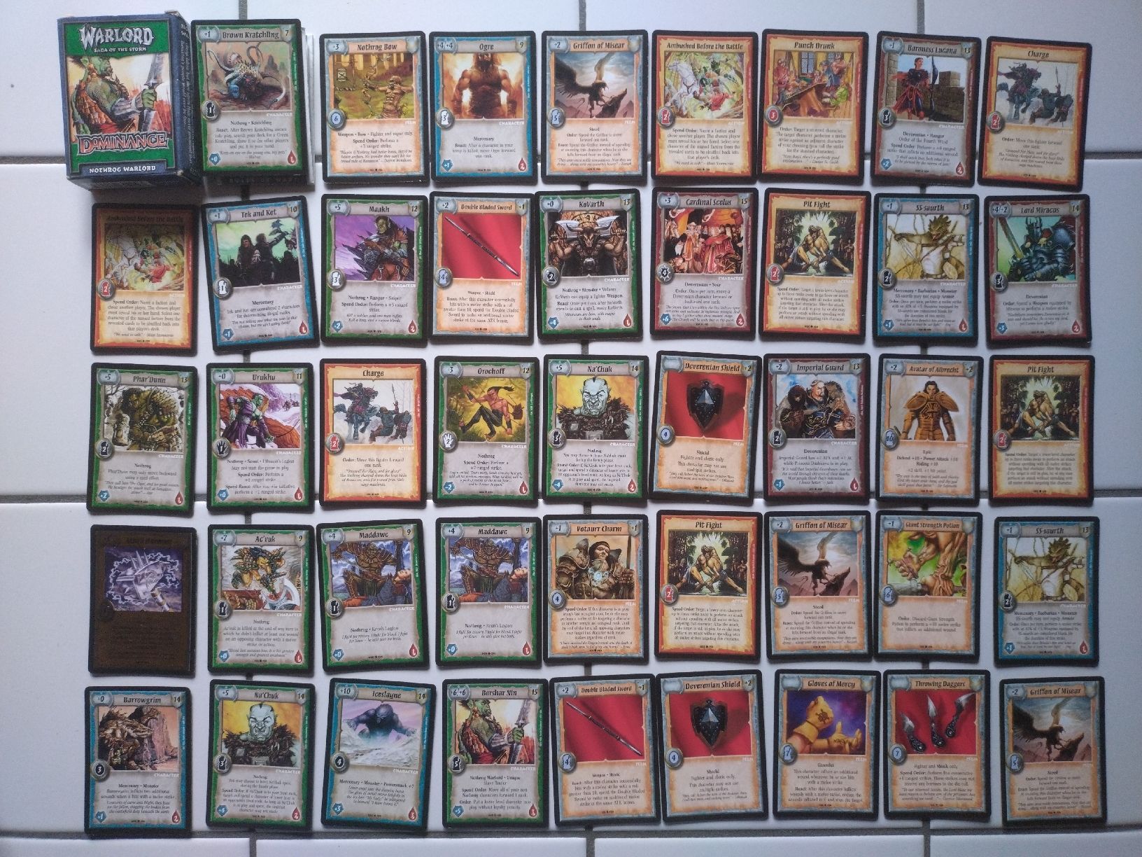 Carte collezionabili: Warlord Dominance Deck Vintage 2003 Nothrog – Usato da Farvagny-le-Grand venduto da LaCaverne