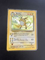 Pokemon Raichu Karte 1. Edition 14/102 guter Zustand