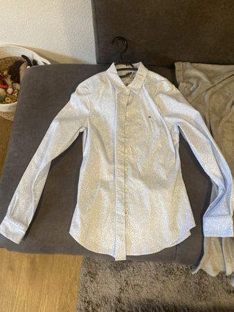 Tommy Hilfiger Hemd Slim Fit Grösse S blau/weiss