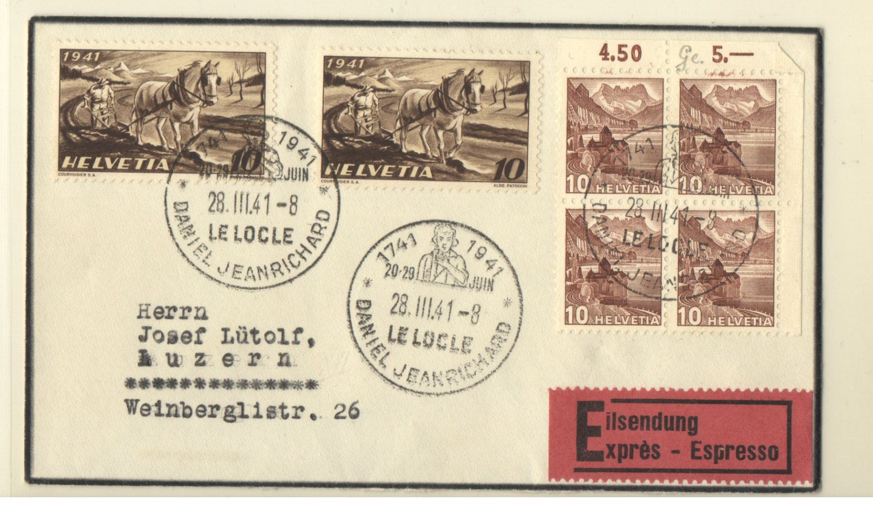 Tutti i francobolli: Timbres ordinaires – Usato da Echichens venduto da Topfila